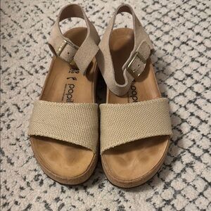 Papillio Beige Sandals with Buckle